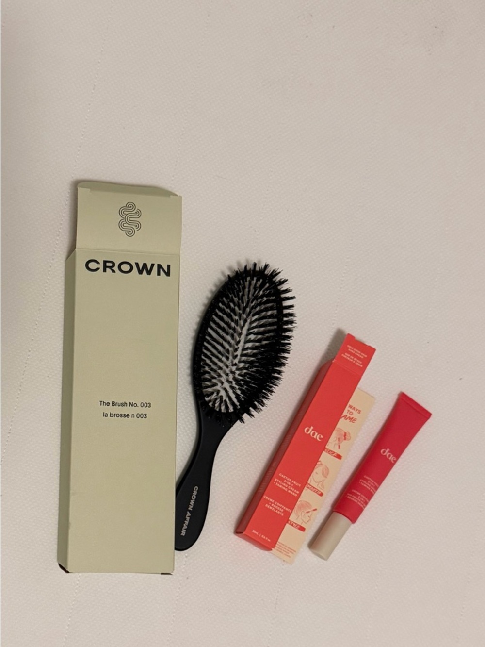 Crown Affair Hair Brush and Cactus Fruit Styling Cream